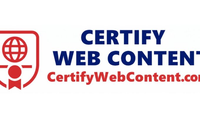 certify web content: international certification service