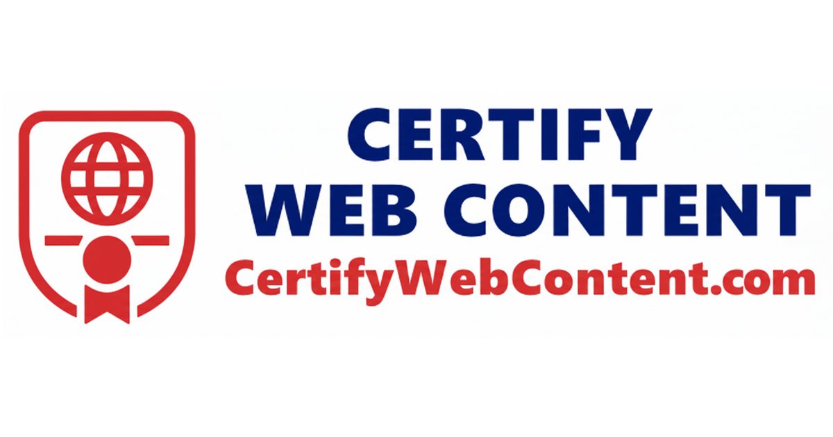 certify web content: international certification service