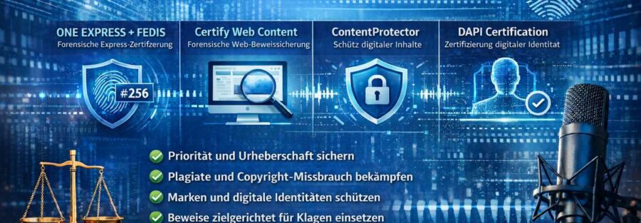 Das Urheberrecht verändert sich. Digitale Beweise auch