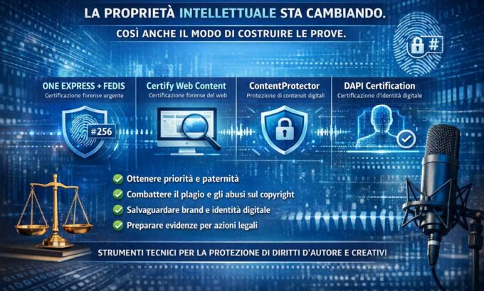 La proprietà intellettuale sta cambiando. E anche il modo di costruire le prove. La proprietà intellettuale sta cambiando. E anche il modo di costruire le prove.