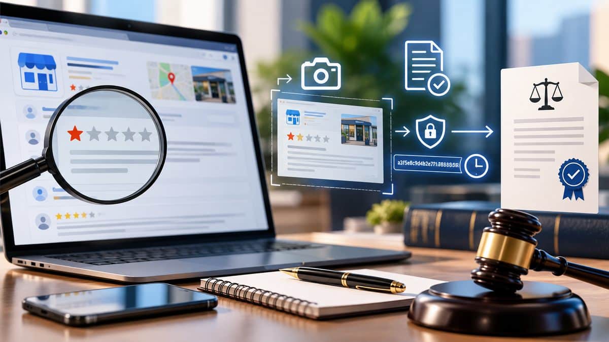 Before You Report or Remove a Fake Online Review: How to Preserve Digital Evidence